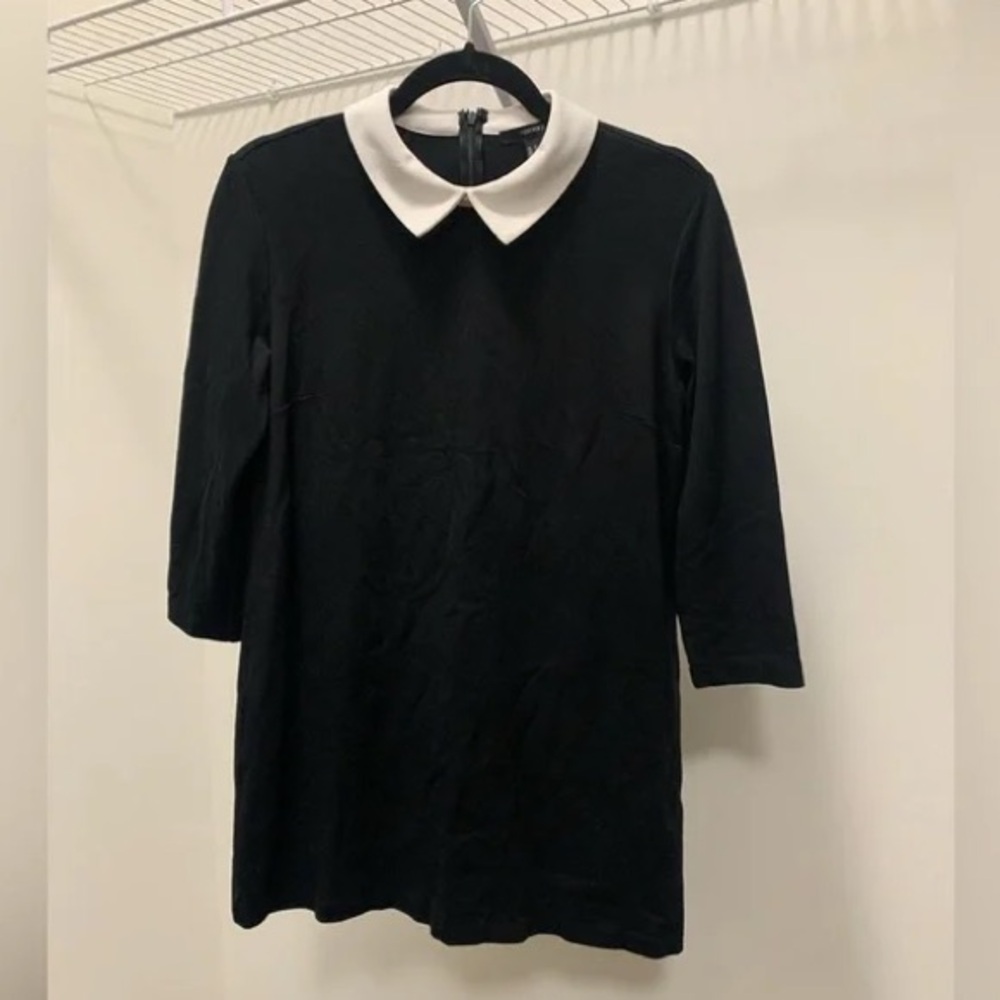 Forever 21 Mini Black Collared Dress
